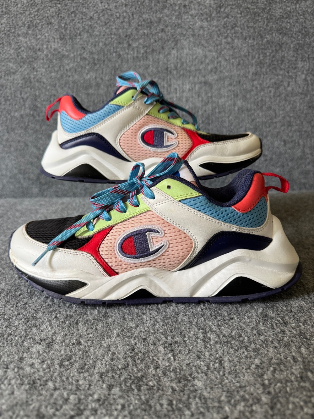 Champion 93 Eighteen SP Color Block Multi Colored Sneakers Womens 10W Shoes